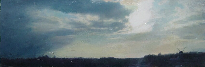 Flchtige Landschaft 50x150cm